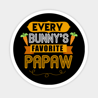 MENS EVERY BUNNYS FAVORITE PAPAW SHIRT CUTE EASTER GIFT Magnet